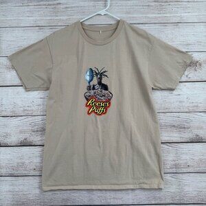 Travis Scott x Resse's Puffs Don't Cry Over Spilt Milk T-Shirt Adult M Tan‎ RARE